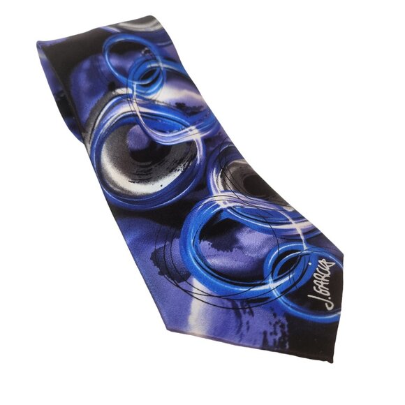 Jerry Garcia Necktie FISH Collector's Ed. Multicolor 100% Silk Grateful Dead - Picture 2 of 9